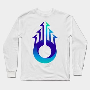 Blue Arrow Long Sleeve T-Shirt